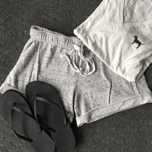 Gray tie perfect lounge shorts
